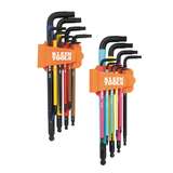 Color Coded Hex Key Set, SAE and Metric, 18-Piece redirect to product page
